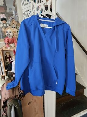Keswi Royal Blue Hoodie Scrub